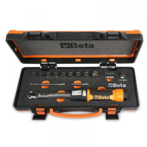 Clé dynamométrique à cliquet Zero-Reset BETA TOOLS avec douilles et rallonges - 14 pièces