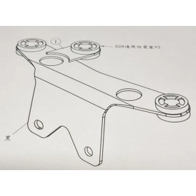 Support compteur KOSO RX4 pour Yamaha XSR-700