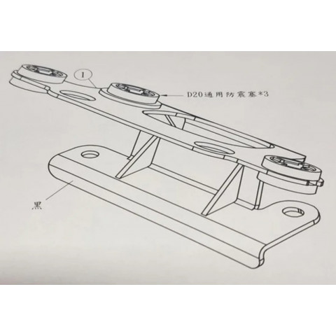 Support compteur KOSO RX4 pour MT-09 2020-