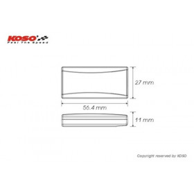 Thermomètre KOSO Superslim - rouge