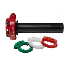 Poignée de gaz courte DOMINO série Racing XM2 - rouge