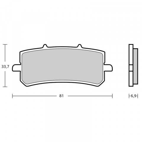 Plaquettes de frein BREMBO GP4 Z04 Sinter Metal - 107A48684