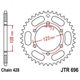 Couronne JT SPROCKETS Acier Standard - 428