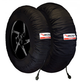 Couvertures Chauffantes + adaptateur France/Suisse VECTOR Pro-Track programmables jusqu’à 99 ºC - 120/200-17 – SBK – MOTO2