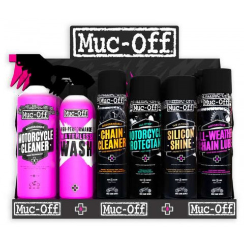 Kit de démarrage MUC-OFF Slat Wall - Clean, Protect, Lube