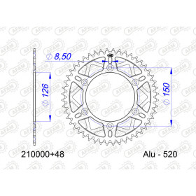 Couronne AFAM alu standard - 520