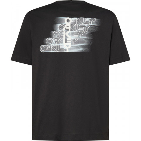 T-Shirt OAKLEY Stacked Flow - Pitch Black