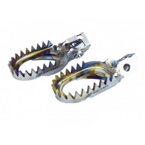 Repose-pieds SCAR anti-boue titane