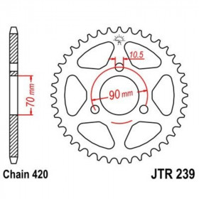 Couronne JT SPROCKETS Acier Standard - 420