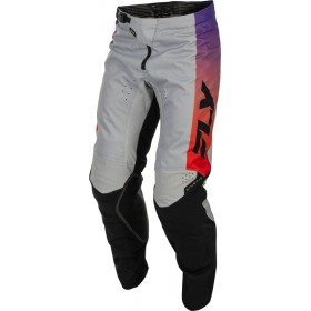 PANTALON FLY RACING KINETIC - GRIS/ROUGE