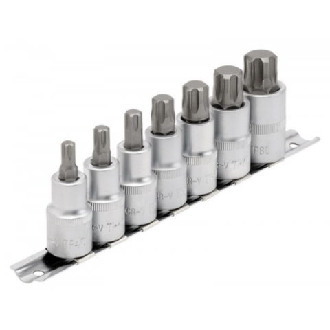 Jeu de douilles Torx DRAPER Expert TX-STAR® Plus 1/2" 55mm - 7 pièces