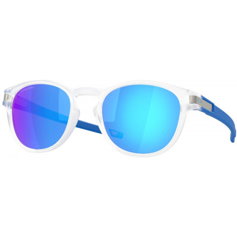 Lunettes de soleil OAKLEY Latch Matte Clear - verres Prizm Sapphire