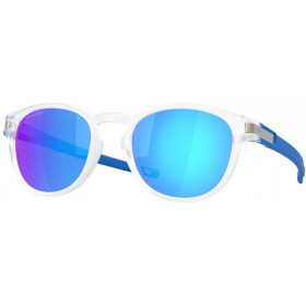 Lunettes de soleil OAKLEY Latch Matte Clear - verres Prizm Sapphire