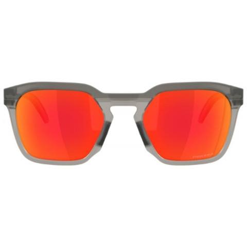 Lunettes de soleil OAKLEY HSTN SQ Matte Grey Smoke - verres Prizm Ruby
