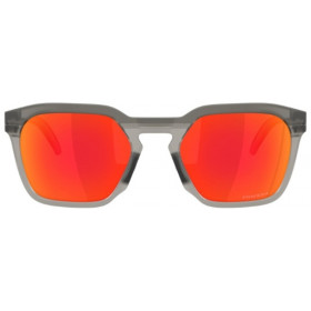 Lunettes de soleil OAKLEY HSTN SQ Matte Grey Smoke - verres Prizm Ruby