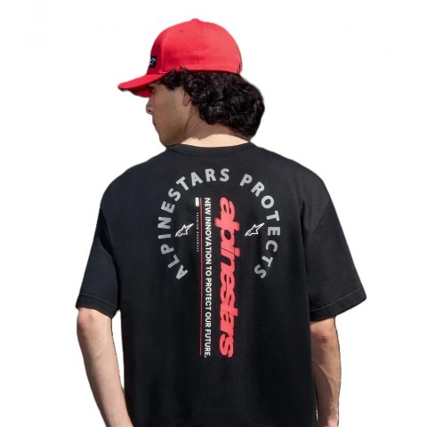 OVERHANG OVERSIDEZ SS CSF TEE BLACK
