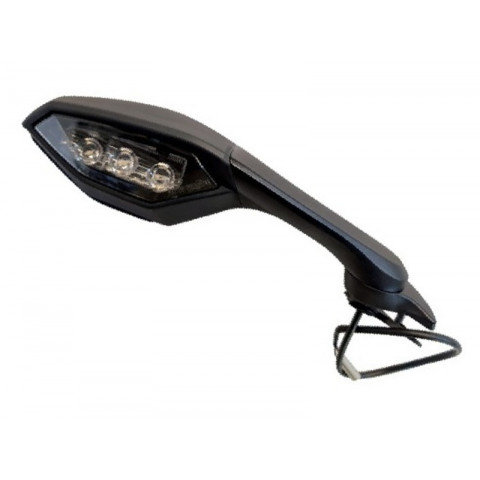 Rétroviseur HIGHSIDER smart droit type origine - noir Yamaha R1/R6 '20-