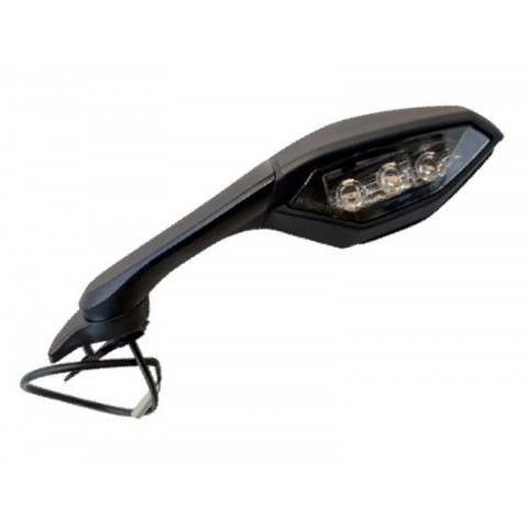 Rétroviseur HIGHSIDER smart gauche type origine - noir Yamaha R1/R6 '20-