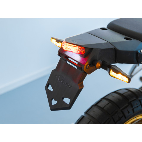 Feu arrière LED sur support de plaque RACETECH Integra - noir