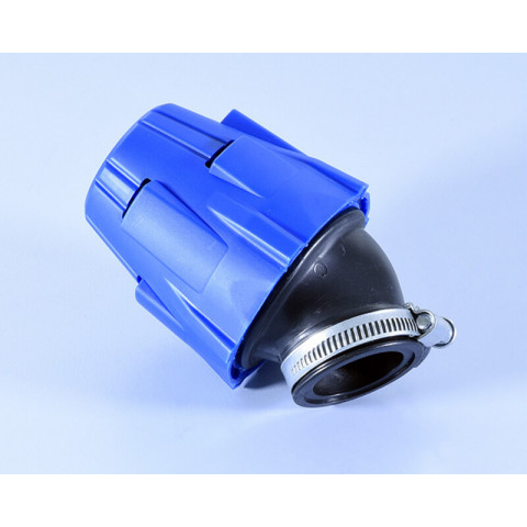 Air Box Bleu Petit 90° Ø32mm POLINI