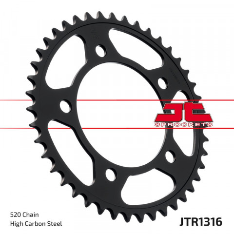 Couronne JT SPROCKETS acier standard - 520