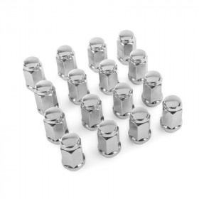Écrous de roue borgnes KIMPEX M12x1.25 - lot de 16 - chrome