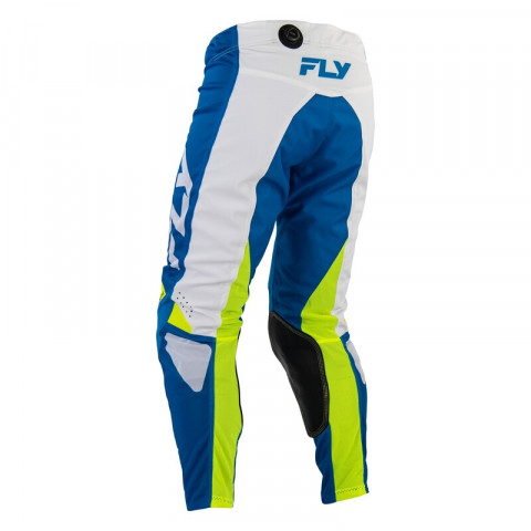 Pantalon FLY RACING Kinetic Mesh - bleu/blanc/jaune fluo
