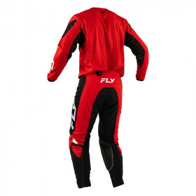 Pantalon FLY RACING Kinetic Mesh - rouge/noir/blanc