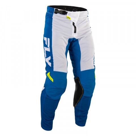 Pantalon FLY RACING Kinetic Mesh - bleu/blanc/jaune fluo