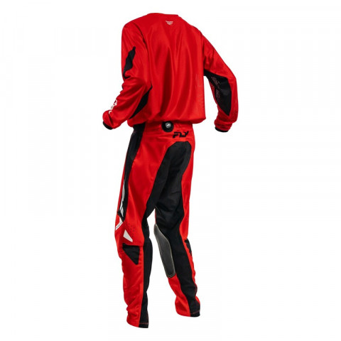 Pantalon enfant FLY RACING Kinetic Mesh - rouge/noir/blanc