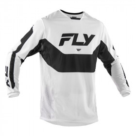 Maillot FLY RACING Kinetic Mesh - blanc/noir