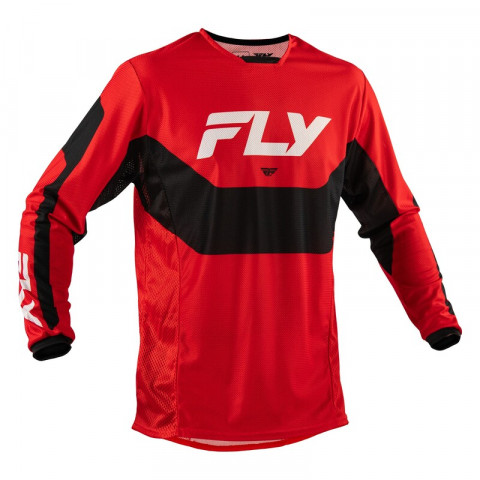 Maillot FLY RACING Kinetic Mesh - rouge/noir/blanc