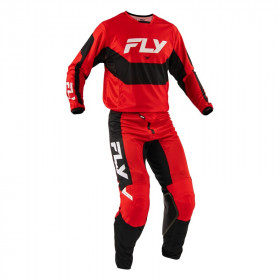 Maillot FLY RACING Kinetic Mesh - rouge/noir/blanc