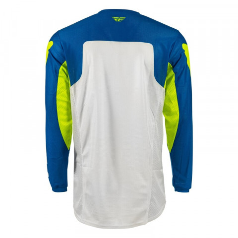 Maillot FLY RACING Kinetic Mesh - bleu/blanc/jaune fluo