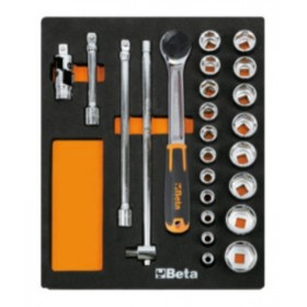 Plateau thermoformé souple BETA M83 avec composition d'outils