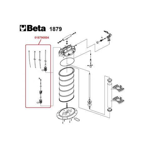 Extracteur de fluide BETA manuel et pneumatique - 9,5 l