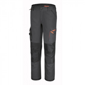 Pantalon de travail BETA 7818G à multiples poches en tissu élastique – gris