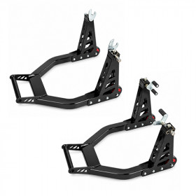 Kit VECTOR de béquilles avant et arrière pliables en aluminium