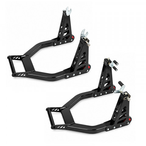 Kit VECTOR de béquilles avant et arrière pliables en aluminium
