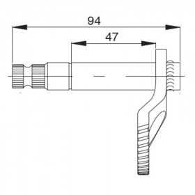 START SHAFT CHINESE ENGINES-94mm.-32T (L:94mm)