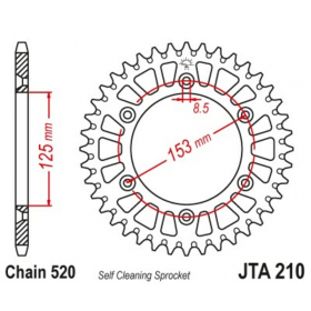 Couronne JT SPROCKETS alu standard - 520