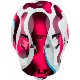 Casque FLY RACING Formula CC Vibe - blanc/rose/bleu