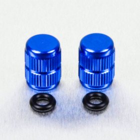 Bouchons de valve Pro-Bolt alu bleu par paire