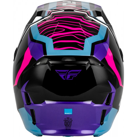 Casque FLY RACING Formula CP Charge - noir/violet/rose/bleu