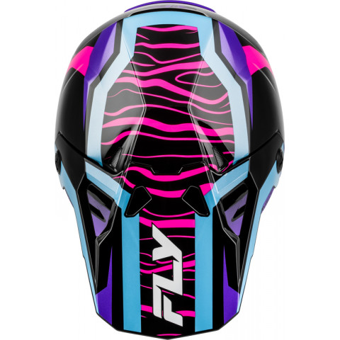 Casque FLY RACING Formula CP Charge - noir/violet/rose/bleu