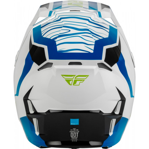 Casque FLY RACING Formula CP Charge - blanc/bleu/noir