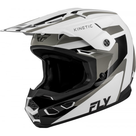 Casque FLY RACING Kinetic Sync - blanc/noir/gris