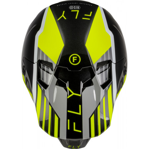 Casque FLY RACING Formula CC Strike - gris/noir/Hi-Vis