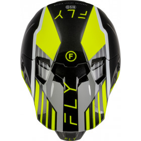 Casque FLY RACING Formula CC Strike - gris/noir/Hi-Vis