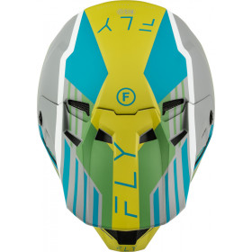 Casque FLY RACING Formula CC Strike - gris mat/Green/Teal